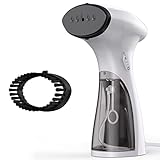 IAB Dampfglätter 1800W, Dampfbürste Steamer Erwärmung 25 g/Min Dampf, Dampfbügeleisen Kleidung Kleingeräte Verwendbar für Reisen und Zuhause-Weiß