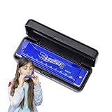 Mundharmonika-Harfe – Mundharmonika-Musikinstrument Für Anfänger, Professionelles Werkzeug Mit 10 Löchern Und 20 Tönen, Musikgerät Für Frühes Lernen, Tragbares Bandzubehör, Unterhaltungsgerät Für Kind