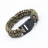 LOUKEKE 2 Stück/Set Armband Paracord Survival Tactical Kletterseil Outdoor Fallschirmschnur Wickelarmbänder