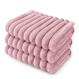 luciphia Hundedecke Katzendecke Waschbar, 1 Pack 3 Decken Flanell für Kleine Mittlere Größe Hunde Katzen, Flauschig Weiche Warme Fleece Haustier Decke für Unterwegs Kuschel Rosa 45 x 75 cm