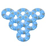 Toddmomy Kleiner Schwimmringe 10 Stück Detailreiche Miniatur Schwimmreifen als Fotorequisite und Puppenhaus Zubehör Bunte Kunststoffringe für Kindergeburtstag