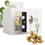 Safe Box für Zuhause – Geldtresor | feuerfeste Safa | Stahl kleine Geld-Safa mit Münzschlitz | feuerfeste Geldtasche tragbar für Wertsachen Schrank Wohnungen Dokumente Akte Indoor Reise Haus Wohnheim