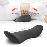 Piashow Lendenwirbelkissen, Verstellbares Memory-Schaum Lendenkissen, Rückenstützkissen für Bürostuhl und Autositz, Ideal für Schlaf, Schmerzlinderung und Lendenstütze Muttertag