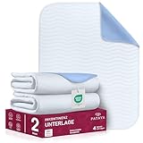 Pataya Inkontinenzunterlage waschbar 70x100 2er - wasserdichte Matratzenschutz Matratzenauflage nässeschutz Bett Inkontinenzauflage Bettunterlage (70x100 cm - 2er)