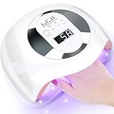 LKE 180W UV Lampe für Gelnägel, UV Lampe Nägel mit 4 Timer, LCD Display, Smart Sensor,Premium UV Lampe für Alle UV Gel Nagellack, Ideal für Anfänger und Profis, Perfektes Festivalgeschenk für Frauen