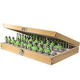 AKYLIN Fräser Set 40-tlg,Fräser Set 8mm Schaft,Fräser für Oberfräse,Holzfräser Wolframkarbid Hartmetall Fräser für die Holzbearbeitung
