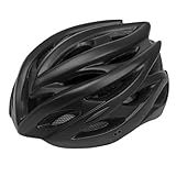 KICHOUSE Leichter Atmungsaktiver Fahrrad-sicherheitshelm Verstellbar Komfortabel für Mountainbike Outdoor-Sport und Vielseitige Aktivitäten Geeignet für Kopfumfang Schwarz