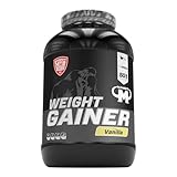 Mammut Nutrition Crash Weight Gainer Pulver Vanilla – 4,5 kg – 518 kcal/ Shake für Gewichtszunahme – 80% Kohlenhydrate – 4-Komponenten Protein – Ideal für Ausdauer- und Leistungssportler