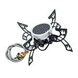 LAIOUSN Tragbarer Campingkocher, winddicht, faltbar, hocheffiziente Stahlbeine für Outdoor-Kochen, Wandern, Rucksackreisen, Survival-Ausrüstung, Kochausrüstung