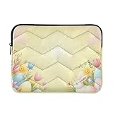 Gesteppte Laptop-Hülle, Sonniges Ostern, Pastell, tragbare Schutzhülle, Laptop 15 Zoll Hülle