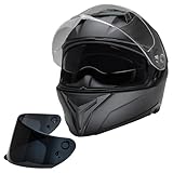 Motorradhelm Integralhelm CMX Blacky M schwarz matt mit Visier klar und getönt