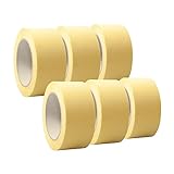 6 Rollen 'Premium' Malerkrepp/Abklebeband/Kreppband,19-75mm, Abmessungen:50mm x 50m