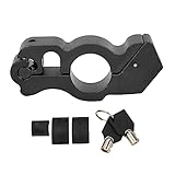 HAOHIZE Motorradschloss, Robustes Motorradschloss, Anti-Diebstahl-Aluminium-Brems- und Gashebelschloss für Dirtbike, Moped, Roller, ATV (Schwarz)