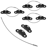 WEKADRIN 4 Sätze Teiliges Möbel sicherheitsset Anti umkippsicherheitsgurte aus robustem Nylon mit Schrauben kindersichere Möbelwandanker zur Vermeidung von Umkippunfällen bei Schränken und