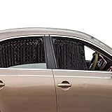 ZATOOTO Sonnenschutz fürs Auto Vorhang, Sonnenschutz Magnetisch für UV-Schutz, Hitzeschutz, 2 Stück, Schwarz