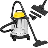 Clatronic® Nass Trockensauger | mit Gebläsefunktion | 1200W | langes 5m Kabel | Tank 20L | Nasssaugen Trockensaugen Gebläsefunktion | 3 Saugrohre | Nasssauger | Nass- & Trockensauger | BS 1313