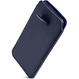 ONEFLOW Liberty Case für iPhone 6s / iPhone 6 Handy Einsteckhülle mit Rückzugfunktion, PU Leder Handytasche, Schutzhülle mit Lasche, Sleeve Etui Hülle zum Einstecken, Blau
