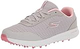 Skechers Damen Womens Shoe-GO Golf MAX 2 Fairway 3 Sneaker, Gray Mesh/Pink Trim, 39 EU