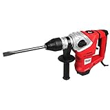 WALTER Bohr- und Meißelhammer 1500 W, optimales und leichtes Arbeiten durch vibrationsgedämpften Handgriff, passend für Werkzeuge nach SDS+ System, Schlagzahl 3900 min-1, inkl. Umfangreiches Zubehör