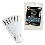 SIGNZ Heftstreifen Pappe, 75 Stück, 25 x 3 Farben, Recycling-Karton, CO2-neutral Hergestellt, Made in Germany (Weiß)