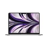 Apple MacBook Air Laptop mit M2 Chip: 13,6' Liquid Retina Display, 16 GB RAM, 256 GB SSD Speicher, beleuchtete Tastatur, 1080p FaceTime HD Kamera. Kompatibel mit iPhone/iPad; Space Grau