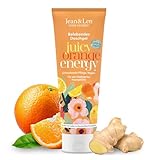 Jean & Len Duschgel Orange & Ingwer, pH-hautideal, erfrischendes Duscherlebnis, mit Orangen- und Ingwer-Extrakt, für weiche Haut, veganes Duschgel, ohne Parabene & Silikone, 250 ml