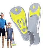 Schwimmflossen, kompakte Schwimmflossen zum Schwimmen und Tauchen, verstellbare leichte Flossen, bequem und weich, für Pool, Surfen, Freitauchen, Kinder und Erwachsene