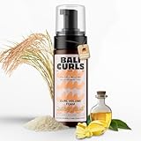 BALI CURLS Curl Volume Foam – Leichter Styling-Schaumfestiger für Locken – Luftiger Lockenschaum für voluminöses Haar – Haarschaum für extra Halt und geschmeidige Styling-Ergebnisse – 150ml