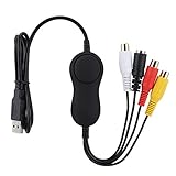 USB2.0-Videoaufnahmekarte, USB2.0-UVC-Videoaufnahmekarte Analoger Video Grabber HD-Recorder, Unterstützung für Audio-Videoaufnahmekarten Netzwerkvideo- und Webkonferenzen für
