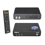 HUMAX HD Nano Digitaler SAT Receiver, HD Sat Receiver für Fernseher mit Single Tuner, Digitaler Receiver mit USB-Anschluss und 12V-Netzteil, Ideal für Camping