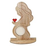 Ultraschall-Bilderrahmen aus Holz, Sonogramm-Bilderrahmen – Baby-Andenken, Schwangerschaftsankündigung, Tischdekoration, für Tische, Nachttisch, Schlafzimmer