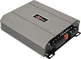 Excalibur X11000.1 Auto Verstärker HiFi Mono 1 Kanal 1500 Watt Leistungsstarker Subwoofer Endstufe Auto - Kompakter Mini Verstärker Mit Bass-Boost 12 dB, Crossover HPF/Full/LPF und Fernbedienung
