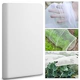 AOOWU 3x4M Gemüsenetz Insektenschutznetz Feinmaschig Insektennetz Vogelschutznetz Garten Gemüsebeet Schutznetz Gartennetz Pflanzennetz für Pflanzen Gemüse Blumen Garten Obstgarten (Weiß)