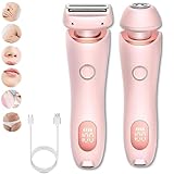 Proustore Razor, Proustore Glide Pro 3.0 Razor for Women, with Removable Head, Dual Head Wet & Dry, for Leg Arm Underarm Bikini Area (Pink)