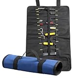 Ohne Werkzeug für Schraubenschlüssel, Schraubendreher, Zange, Rollenfächer, Organizer/Canvas-Rolltasche für Herren/kleine Steckschlüssel-Geldbörse