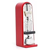 Mechanisches Metronom genau einstellbares Metall -Metronom mit klarer Skala lauter Sound rote Farbe für Gitarre, Klavier, Geige und mechanischer