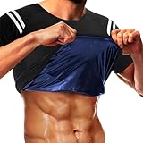 Birtern Herren-Saunaanzug, Sauna-Schwitzweste, Workout-Tanktop, wärmeisolierend, formend, für Fitnessstudio, Workout und Indoor