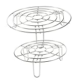Luxshiny 2 Stück Teiliges Dampfgarer aus Vielseitiges Dampfrack für Töpfe Hitzebeständig für Verschiedene Lebensmittel Spülmaschinenfest