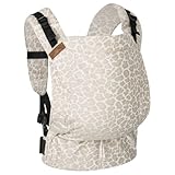 Hoppediz Buckle - Babytrage für Neugeborene ab Geburt - Fullbuckle Tragehilfe mit 2 Schnallenpositionen - mitwachsend bis 20 kg - Design Kigali