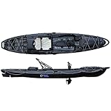 Galaxy Kayaks Supernova FX Sit on Top Angelkajak mit Pedalantrieb Steuerung Sitz, Galaxy Kayaks:(B) Black