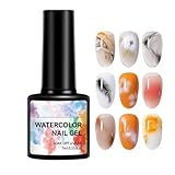 Blühender Gel, blühender Gelnagellack - 7ml klarer Nagellack - Schönheitszubehör, Verbreitung von Effekt Malen Fingernail Art Supplies für Frauen und Mädchen