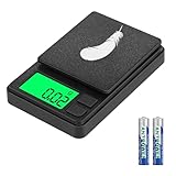Feinwaage, 0.01 g/1000 g Multifunktions Grammwaage, Digitalwaage Goldwaage Münzwaage, Taschenwaage mit Lcd Display, 7 Einheiten, Tara, Multifunktion für Küche, Schmuck, Kräuter, Tee, Hefe, Kaffee