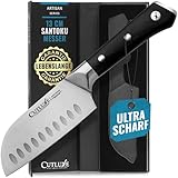 Cutluxe Santoku Messer 13cm – Fischmesser Fleischmesser Sushimesser Küchenmesser – Deutscher Schmiedestahl, Extrem Scharf, Ergonomisches Design