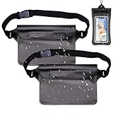 ZIGefofo wasserdichte Tasche 3 Stück Wasserdichter Beutel klein mit Verstellbarem Gurt Wasserfeste Bauchtasche Unterwasser Handyhülle Hülle Wasserdicht Handytasche für Wassersport Strand Schwimmen