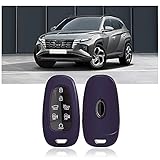 SHAOHAO Schlüssel Hülle Kompatibel mit Hyundai Tucson NX4 2021 2022,IONIQ 5 TPU Silikon Autoschlüssel Schlüsselhülle Autofernbedienungen Schutzhülle (lila) Tucson NX4