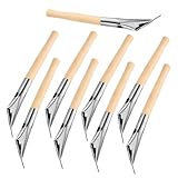 HEALSOPTHY 9 Stück 9 Stück Batik Druckstift für Keramik mit Holzgriff Tonmodellier und Schnitzwerkzeuge für Töpferei Vielseitig Einsetzbar für Keramik Stoff und Kunsthandwerk
