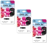 3er Pack Little Joe Lufterfrischer fürs Auto zur Montage an jedem Lüftungsgitter +/-45 Tage Frische im Auto (Passion/Pink)