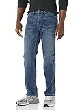 Amazon Essentials Herren Jeans mit gerader Passform und hohem Stretchanteil - Auslauffarben, Mittlere Waschung, 34W / 32L