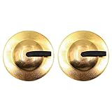 Alnicov 3 Paar Fingerbecken Fingerzills für Bauchtanz Fingermusikinstrument für Tänzerparty Golden
