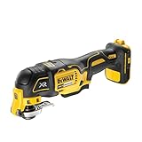 DEWALT 18 Volt ozillierendes Akku-Multi-Tool DCS355N-XJ (bürstenloser Motor, LED-Lampe, großer Auslöseschalter, 30-tlg. Zubehör-Set für Schleif- und Sägeanwendungen, Lieferung ohne Akku und Ladegerät)
